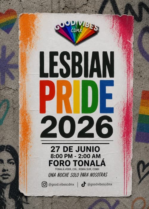 Lesbian PRIDE by Good Vibes CDMX
