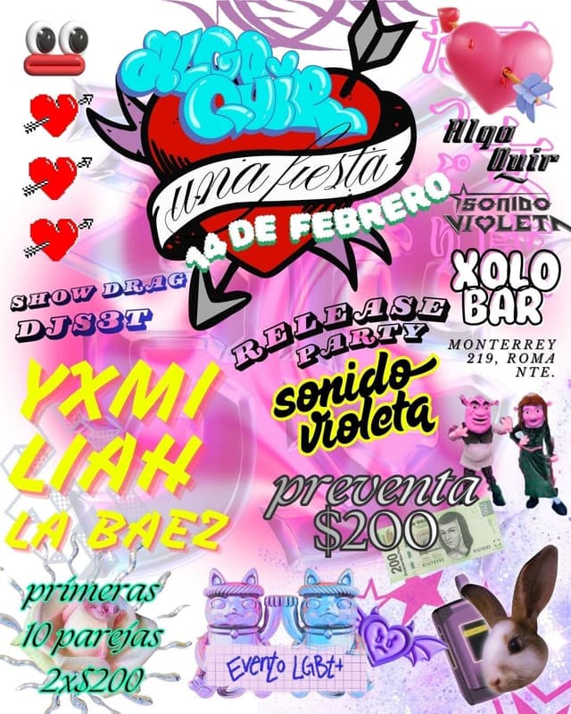 ALGO QUIR X UNA FIESTA + RELEASE PARTY SONIDO VIOLETA