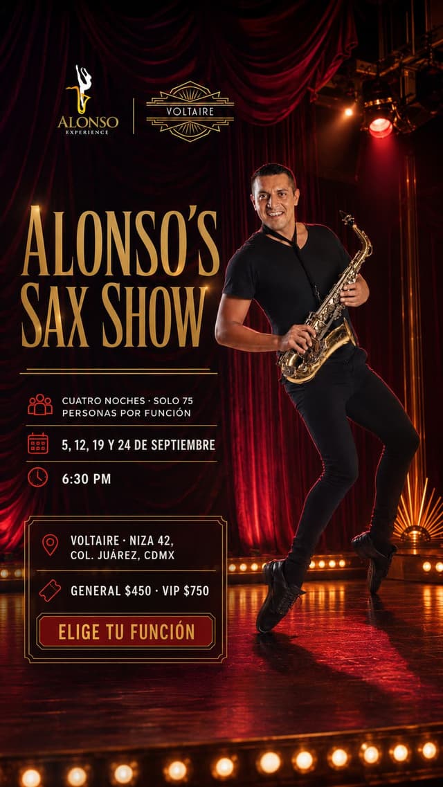 ALONSO’S SAX SHOW